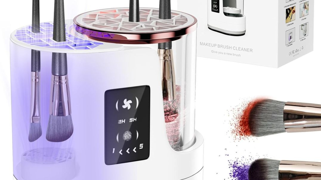 ⁣Makeup brush washing machine, cool Amazon gadgets