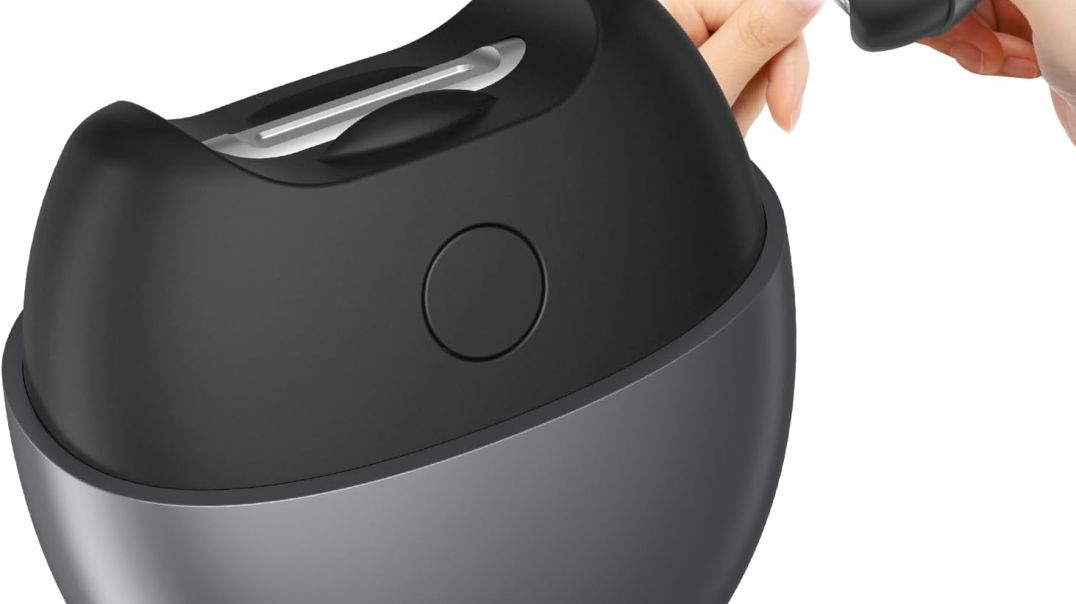 ⁣Electric Automatic Nail Clipper with Light, 2 Speeds, Magnetic Cover, Nail Scraps Storage, USB Recha